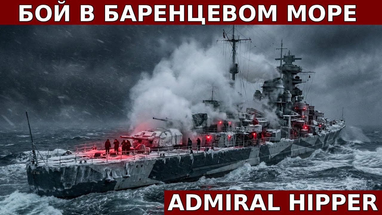 Тяжелый крейсер «Адмирал Хиппер»: Таран эсминца «Глоууорм» и просчет в Баренцевом море.