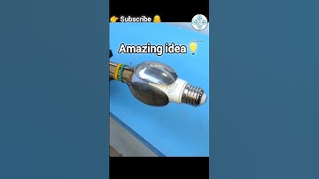 Genius DIY Tool Idea for Screwing Light Bulbs at Heights 😲 || #amazing_idea #mk_technical_zone