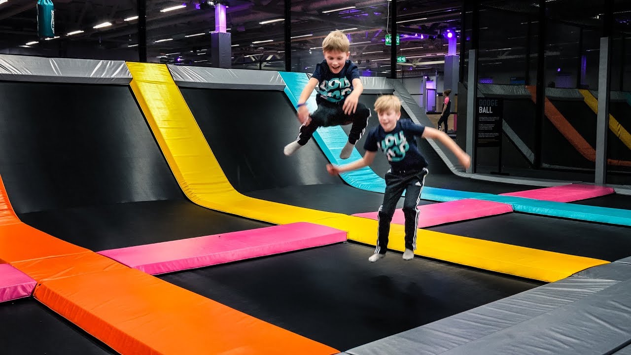 Trampoline Fun at Yoump - YouTube