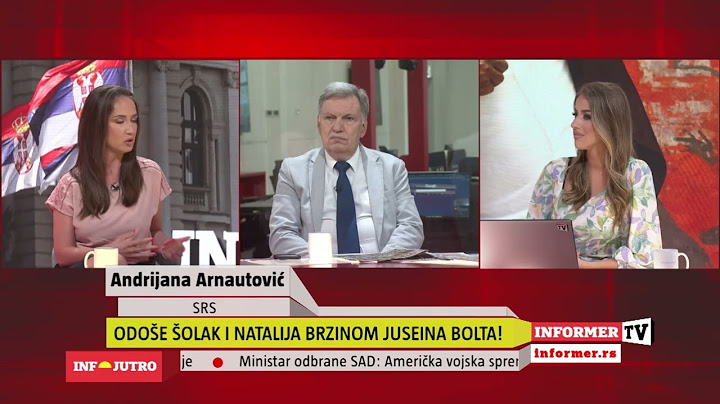 INFO JUTRO - Odoše Šolak i niška dekanka brzinom Juseina Bolta