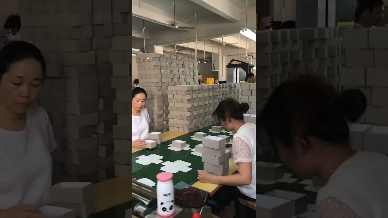 Rigid Box Making Line Gift Box Machine Rigid Box Wrapping Machine Gluing Machine