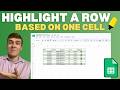 Highlight Entire Rows Based on One Cells Value