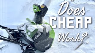 Is The Cheapest Cordless Snowblower Any Good? - Greenworks 40V