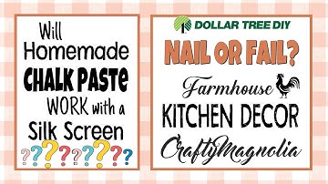 Try It DIY Chalk Paste | DIY Farmhouse Kitchen Decor | Quick Dollar Tree DIY