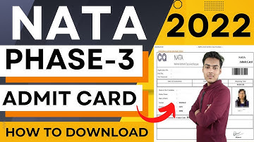 nata phase 3 admit card 2022 | how to download nata phase 3 admit card