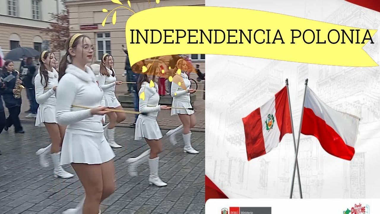 ¡Polonia en llamas de orgullo! Así vive un peruano su independencia 🇵🇱🔥🇵🇪