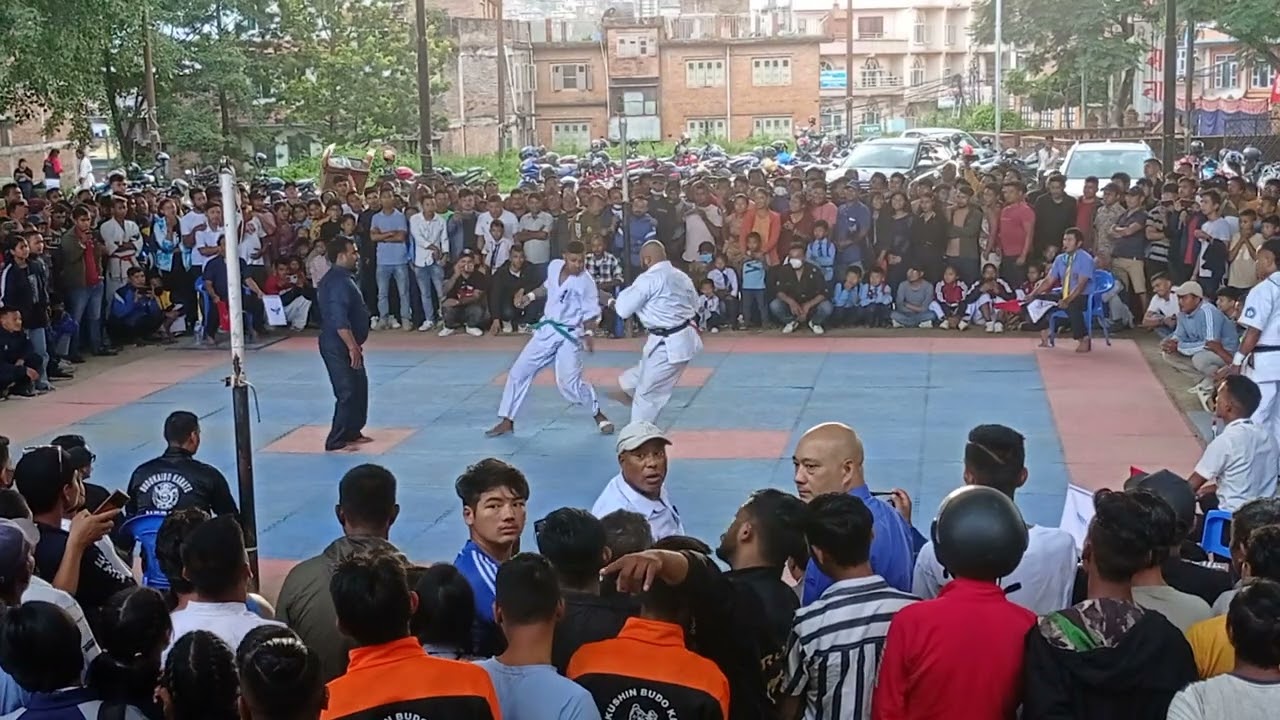 Heavy-weight Sandesh Manandar (Red) VS Jay Prakash Chaudary (White) 9th National Kyokushin Selection