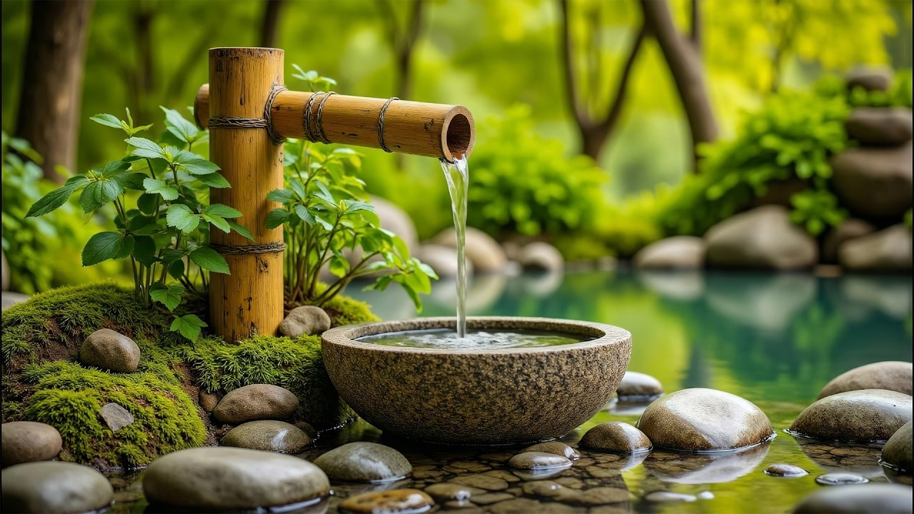 Расслабляющая музыка для сна + звуки воды для оздоровления 🌿 Расслабьте ум