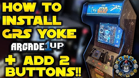 How to Install GRS Flight Yoke into Star Wars Arcade1Up Tutorial + Add 2 Secret Buttons! No Drilling
