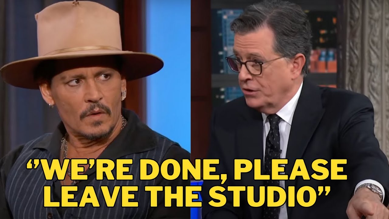 Johnny Depp DESTROYS Stephen Colbert in Live Interview Meltdown