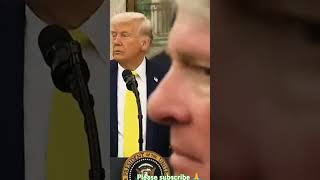 Trump s press interaction cut short after girl faints in Oval Office #winter #motivation  #trump