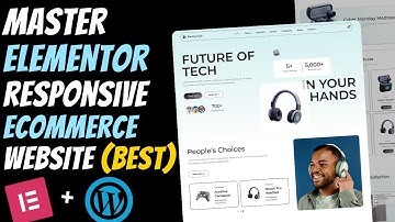Build a Responsive ELECTRONIC E-Commerce Website using ELEMENTOR | Wordpress Elementor Tutorial 2026