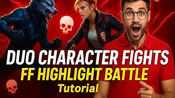 ☠️ Duo Character Fight Editing Tutorial 🔥|Free Fire Duo Character shorts Editing Tutorial