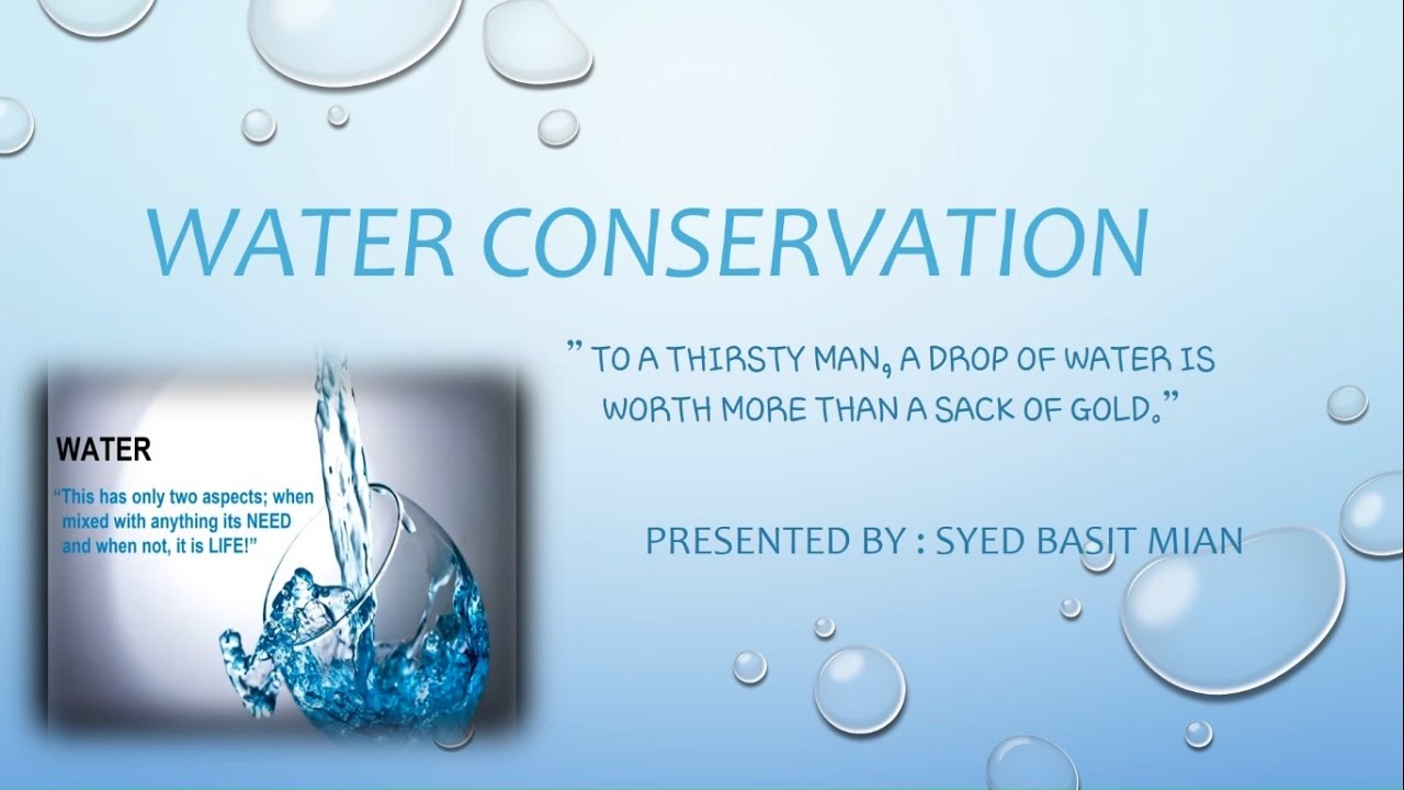 presentation on water company