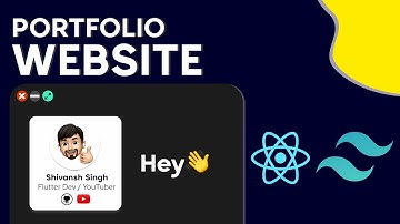 React JS with Tailwind CSS | Portfolio Website Tutorial For Beginners 2021 @backslashflutter