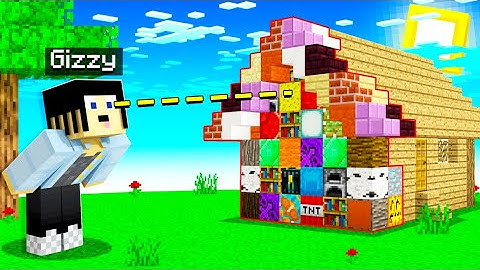 EVERYTHING you LOOK AT becomes RANDOM BLOCKS in Minecraft!