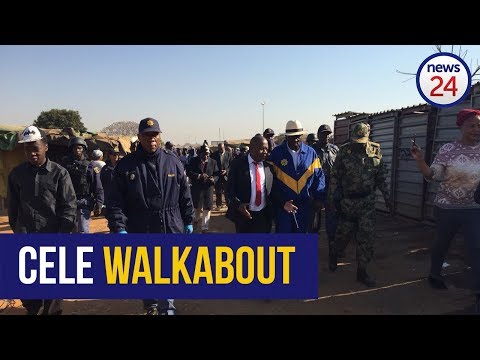 WATCH: Bheki Cele goes on a walkabout in Tembisa