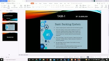 Created a web application Basic Banking System.                                #TheSparksFoundation