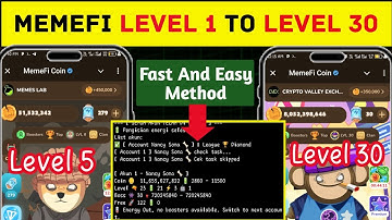 How to boost memefi coin airdrop balance to level 30 #memefi