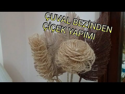 Video: Çuval Bezi çiçekleri Nasıl Yapılır