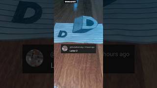 3D D letter 🫰🧿💕 #art #shorts #3d #shortsfeed #shortvideo #drawing