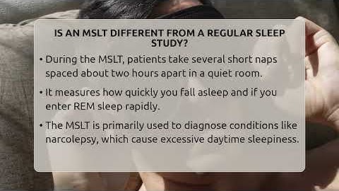 Is An MSLT Different From A Regular Sleep Study? - Sleep Apnea Support Network