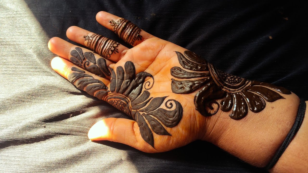 Beautiful mehandi design very easy and simple mehandi arbic