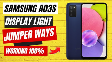 Samsung A03s (A037s) display light solution Samsung A037f, A03s display light ways jumper