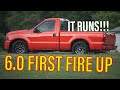 It Runs!!! The 6.0 shop truck is together and running!