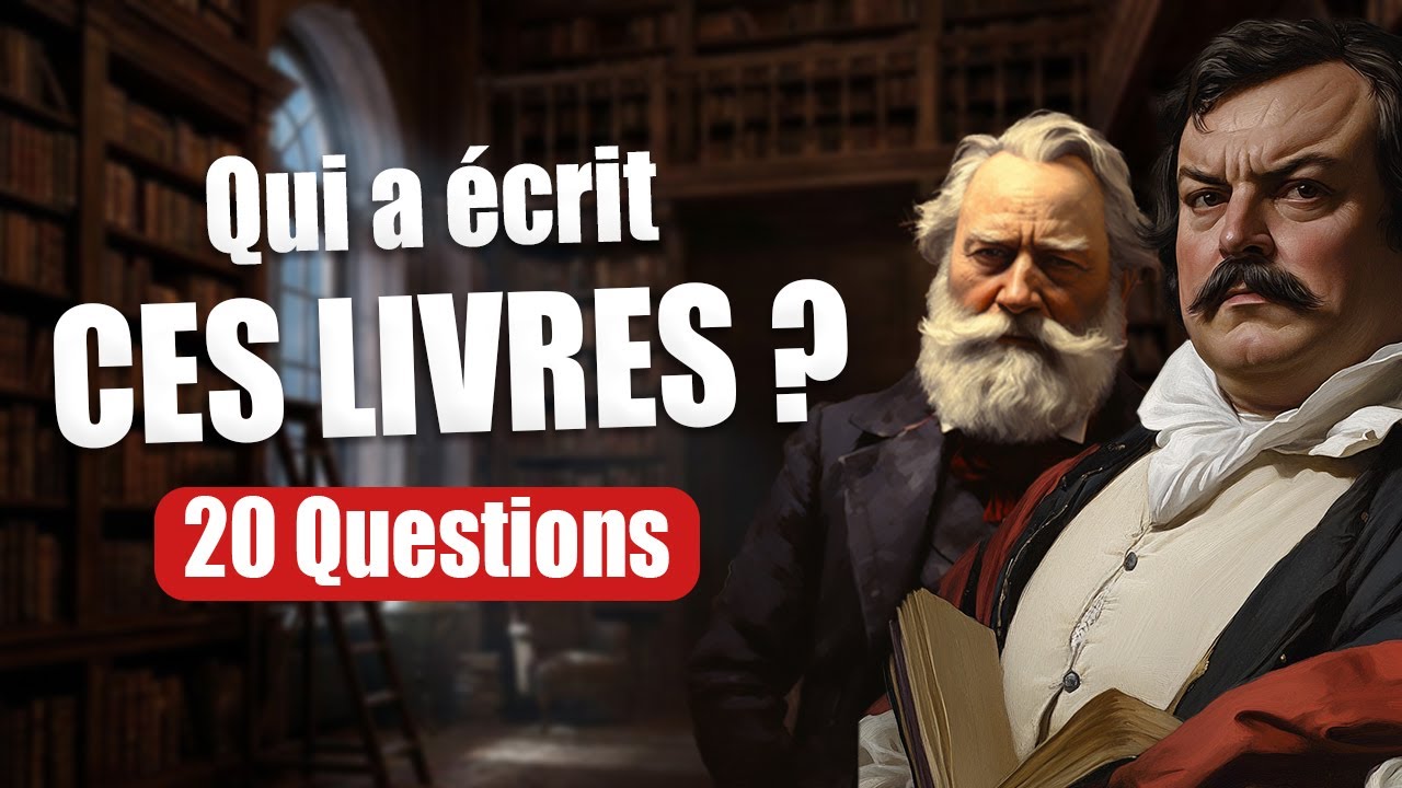 Qui a écrit ces 20 OEUVRES LITTERAIRES ? Du Niveau Facile au niveau EXTREME