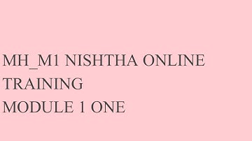 MH_m1 nishta online training quiz answer