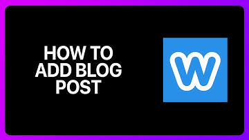 How To Add Blog Post In Weebly Tutorial