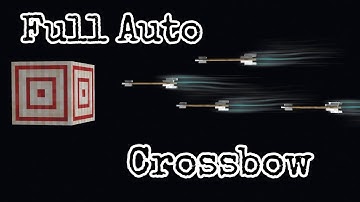 FULLY AUTOMATIC CROSSBOW in Minecraft