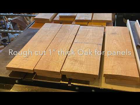 How to build solid oak exterior doors with floating panels