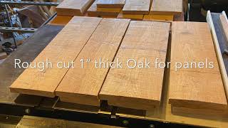 How to build solid oak exterior doors with floating panels