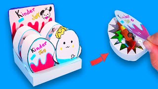 How to make Kinder joy with gift 🎁 Easy Paper Crafts - DIY