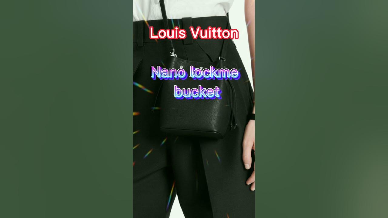 Louis Vuitton LV Bucket nano lockme bag Black Leather ref.480372 - Joli  Closet