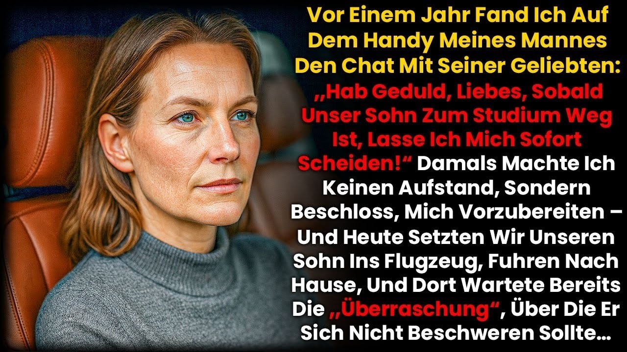 Ich schwieg über seine Scheidungspläne. Kaum war der Sohn weg, rächte ich mich.