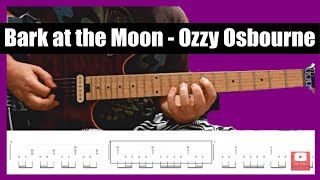 Bark at the Moon - Ozzy Osbourne 🛑GUITAR WITH TAB 🛑