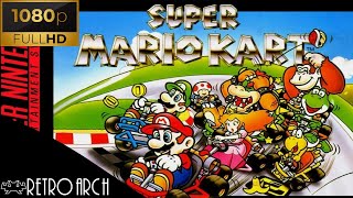 SUPER MARIO KART (SNES) - FULL GAMEPLAY - (HD 1080p 60FPS) Single Player