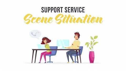 Support Service - Scene Situation After Effects Templates