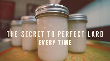 How to RENDER LARD from Pork Fat at Home