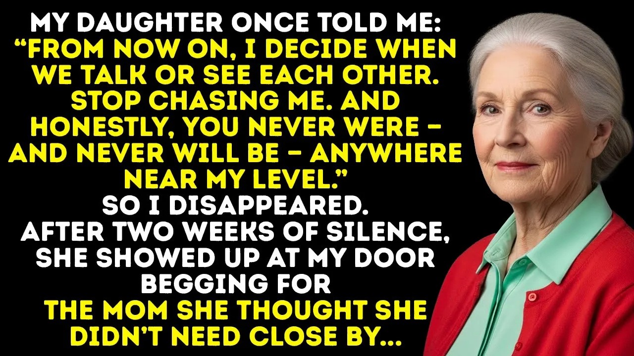 My Daughter Told Me I Would Never Reach Her Level — Now I Live Far Beyond Her Luxurious World