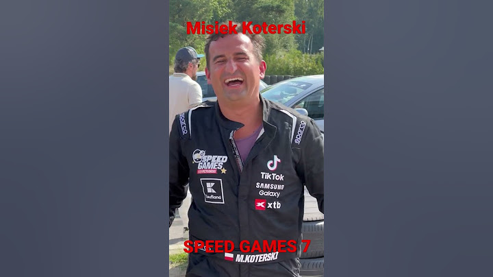 Misiek Koterski ścigał się na Speed Games 7