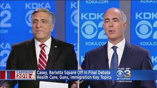 Casey, Barletta Square Off In Final Debate Ahead Of Midterms