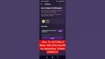 How To ACTUALLY Make $12,000/month re-uploading Videos LEGALLY Tapswap code. 4 August Tapswap code