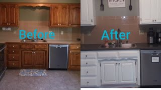 DIY  Kitchen Updates/Spread Stone Countertop