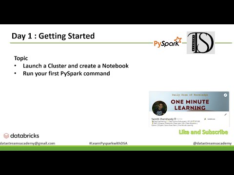 Day 1 : Databricks for Beginners – Create a Cluster & Run PySpark Code |#learnwithdsa