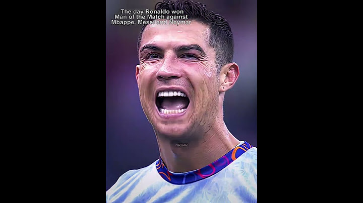 The Day Ronaldo Won Man Of The Match Against Mbappe, Messi and Neymar