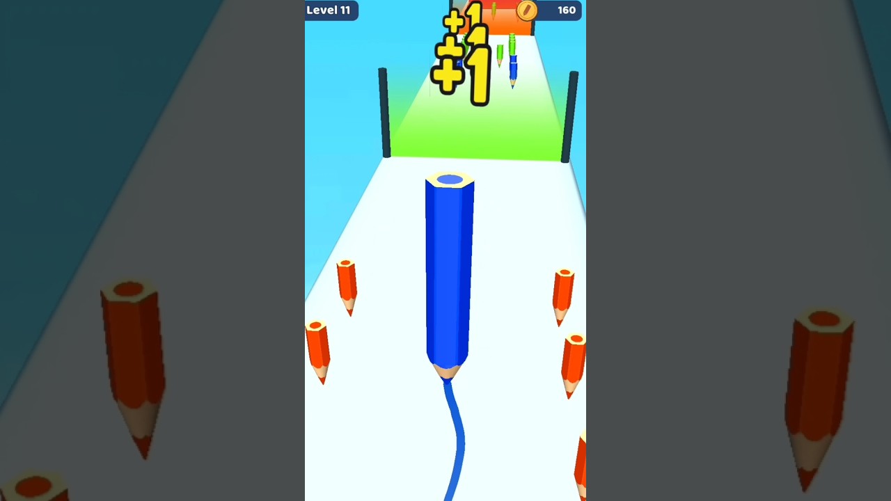 Color pencil run gameplay 